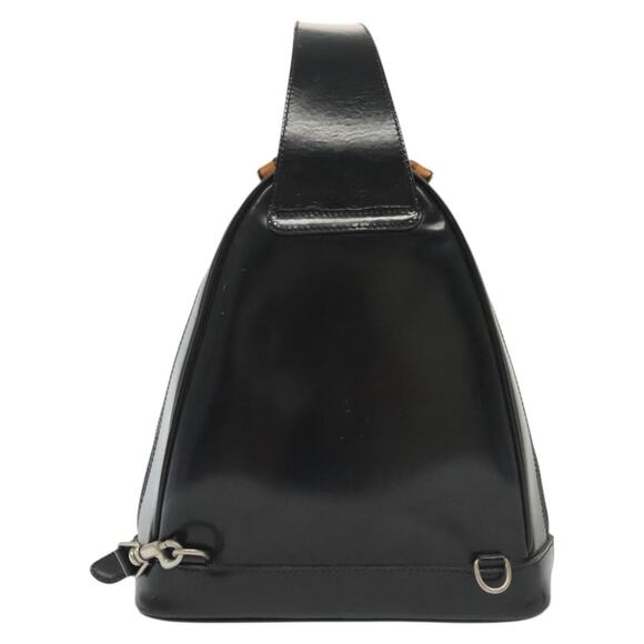 GUCCI Bamboo Body Bag Patent Leather Black Silver 003 3444 003 3444 - Picture 3 of 13